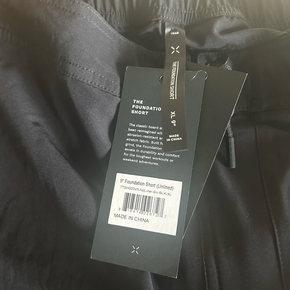 NWT Ten Thousand Black Foundation Short (No Liner) 9" Size Large & Extra Large - Picture 5 of 5